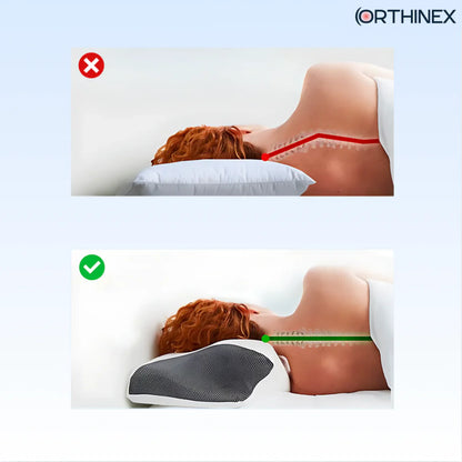 ORTHINEX Cervical Support Pillow - Best Ergonomic Memory Foam Neck Pillow for Pain Relief and Supportive Sleep